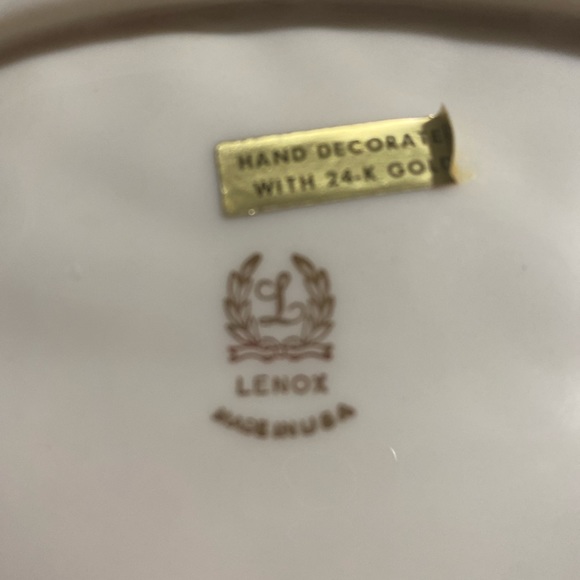 Vintage Lenox Embossed Large Leaf Serving Tray - 13.5” - Picture 6 of 11